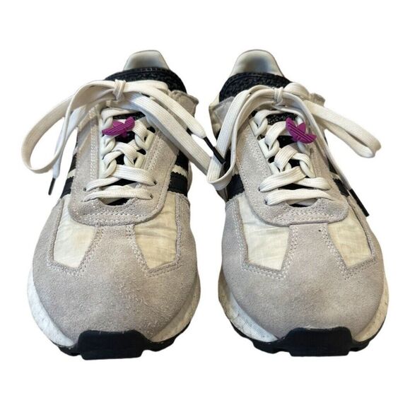 Adidas Retropy E5 Off White Black HQ6886 Leather Sneakers Running Shoe 7.5 Retro - Picture 3 of 14